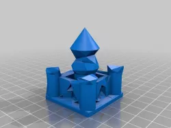 Kingdomino Low Poly Castle