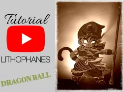 Litofania DRAGON BALL con tutorial 