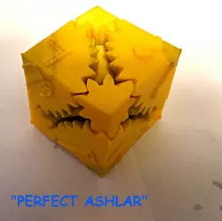MASONIC CUBE GEAR ROUGH AND PERFECT ASHLAR
