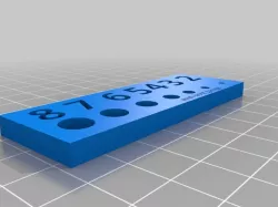 Millimeter bolt gauge 2mm-8mm