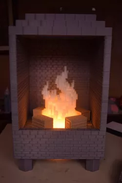 Minecraft/8-bit Led Fireplace 