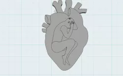 Pain in the heart Badge Pin