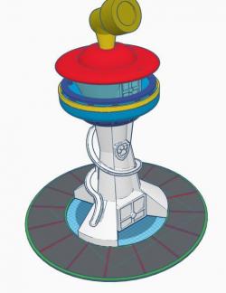 3D file PawPatrol - Lookout Tower 🐾・Design to download and 3D print・Cults