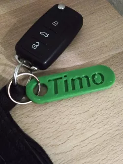  Personalized Key Chain - Double rounded
