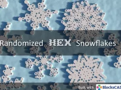 Randomized Hex Snowflakes with BlocksCAD
