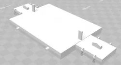 RC base plate for 1/16 scale models - designed for servo driven systems.