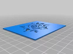 Rose Stencil 1