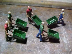 SCALEPRINT WHEELBARROW AND WHEELBARROW MAN 00 HO SCALE