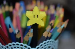Small Pencil Pixel Star