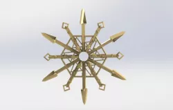 Snowflake for BlocksCAD® Snowflake Challenge #BlocksCADSnowflake #2