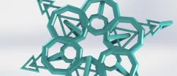 Snowflake for BlocksCAD® Snowflake Challenge #BlocksCADSnowflake #3