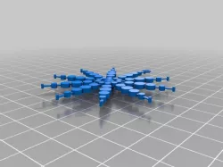Snowflake For The BlocksCAD Snowflake Challenge