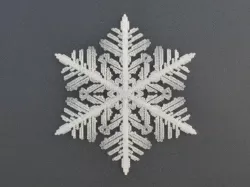 Snowflake growth simulation in BlocksCAD