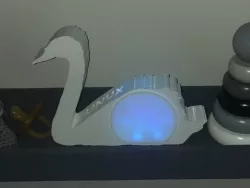 Swan with rgb led belly and remote