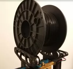 Tool less Aluminum profile top spool mount+ guide and cleaner