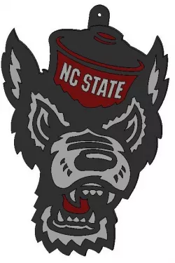 Tuffy the Wolf - Multi-color Flat Logo