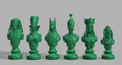 Undead Chess Pieces -- Resized and Rebased