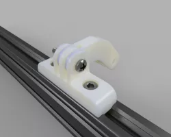 V-Slot GoPro mount with extension arm
