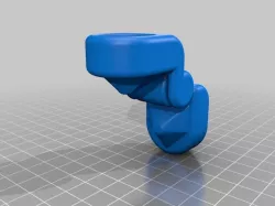 1/2" PVC Rotating Hinge (1 piece print, rotates 180 degrees)