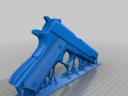 1911 with edited supports and modified grip