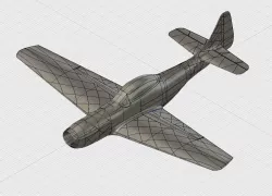 3D printable Mustang p51 with 1090mm wingspan