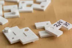 3D Printer Calibration Piece With Pegs