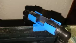 45º Pipe clamp 22mm for edge mount