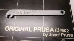 5.5 mm Wrench for Adjusting Y-axis Bearing U-bolts on Prusa MK2S