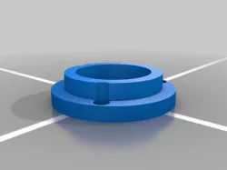 adapter to install a microscope LED ring light to the mini mill