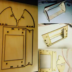 Another stand for a Raspberry Pi 7" Touchscreen.