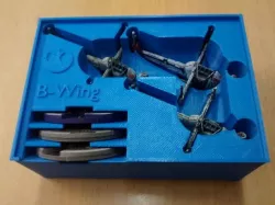 B-Wing x3 Holder (X-Wing Miniatures) for Stanley organizer