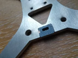 Belt-saver insert for Tevo Tarantula aluminium Y-carriage (from www.fankhauser.me)