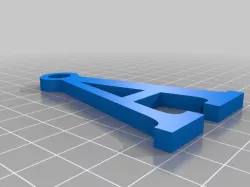Big Letter A Keychain