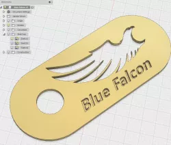 Blue Falcon Stencil/Tag