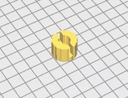 Casing for Winged_Nut used for bed leveling