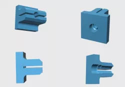 Cheap expansible nuts for aluminum profile type "I" (external)