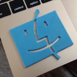 Classic Mac OS Smile/Smiling Face Keychain