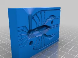Crayfish lure with mold