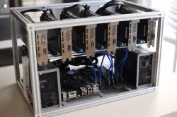 Cryptocurrency GPU Mining Rig