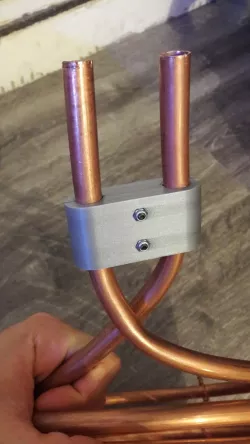 Double pipe clamp for 12mm