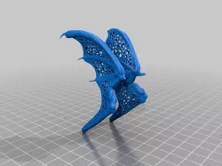 Dragon Bat Demon Wings Voronoi