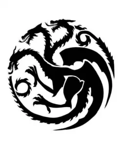 Dragon GoT Stencil