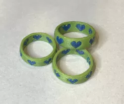 Dual extrusion Valentine ring