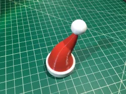 Dual/Multi Material Santa Hat Bottle Topper