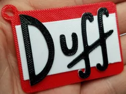 Duff Beer Keychain