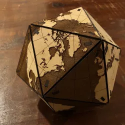 Dymaxion Globe - Optimized for Glowforge