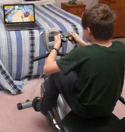 Exercise machine USB game controller case