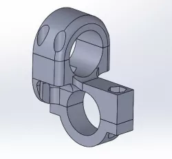 Flashlight bike mount