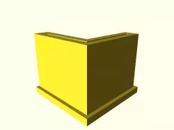 Flat feet for angle iron shelving