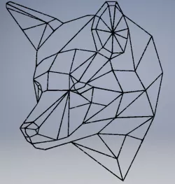 Geometric Wolf / Dog
